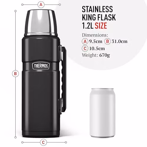 Thermos Stainless King Vacuum Flask in Blue, 0.54 l – 4