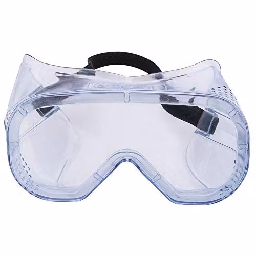 Draper Full Vision Safety Goggles in Clear Plastic