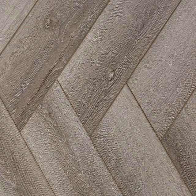 FirmfitORH NK33 Wood Effect Herringbone Luxury Vinyl Tile Click Lock, 5mm, Taupe/Beige