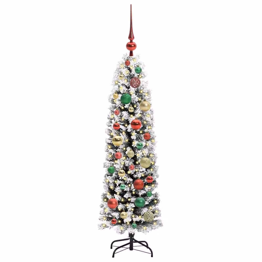Berkfield Home Artificial Green Christmas Tree with 150 Warm White LEDs and Stand, Height: 120 cm – 3