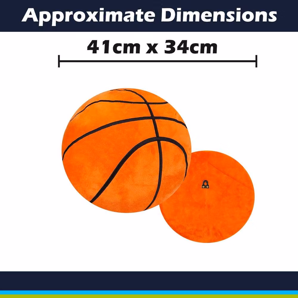 VFM e-Store Orange Basketball Plush Wall Decoration, W: 41 cm, H: 34 cm – 2