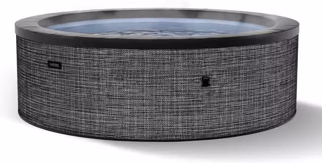 Summer Waves Wave Tahoe 4-Person Eco Foam Round Hot Tub with Integrated Heater in Flint Grey
