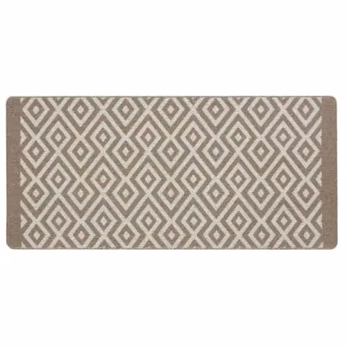 My Mat Stain Resistant Cosy Stone Runner in Beige and Grey, W: 67 cm, L: 150 cm