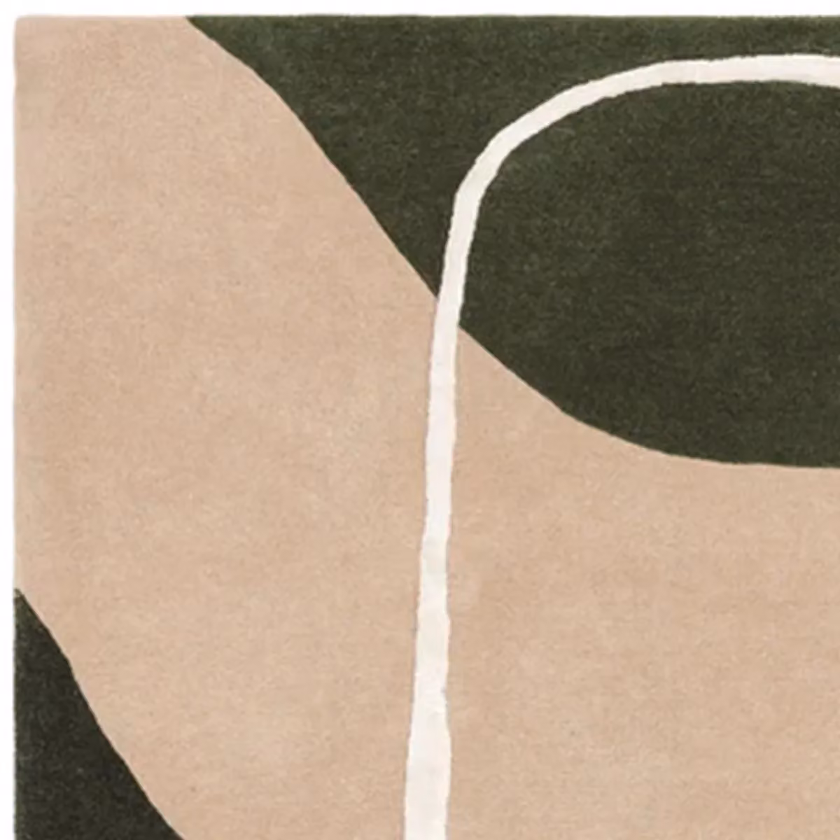 The Rug Shop UK Green Modern Abstract Handmade Area Rug, W: 160 cm, D: 230 cm – 3