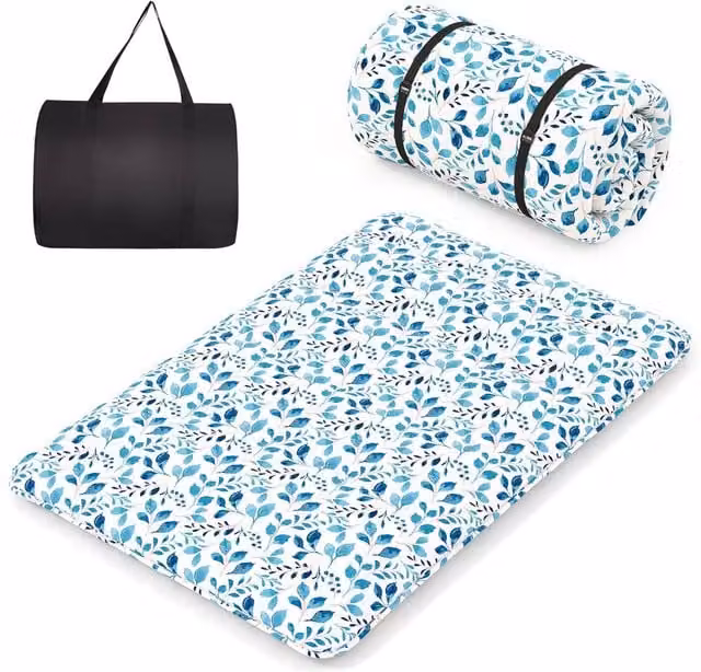 Costway King Size Japanese Floor Futon Mattress, Multicolour, W/D/H: 190 x 135 x 10 cm – 1