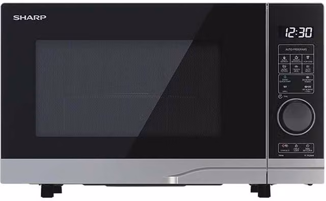 Sharp 20L 700W Silver Microwave Combi with Grill and LED Display