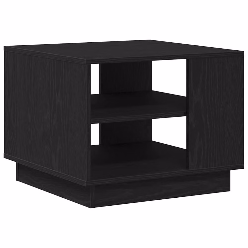 Berkfield Home Traditional Black Oak Coffee Table, Black, W/D/H: 55 x 55 x 42 cm – 3