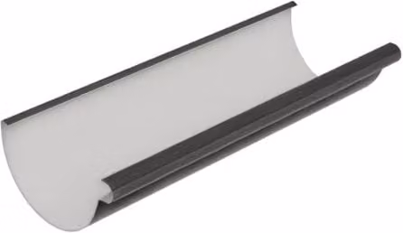 Galeco Half Round Industrial PVC Gutter, Grey, Length: 4 m, Diameter: 150 mm