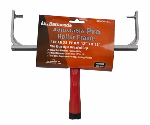 Arroworthy Barracuda Professional Adjustable Metal Roller Frame with Red Frame, 7.62 cm to 17.78 cm