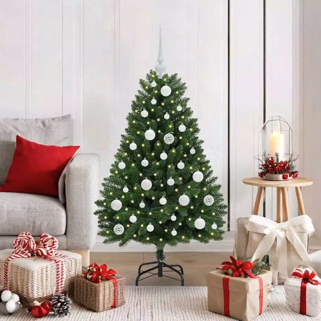 Berkfield Home Artificial Green Christmas Tree with Stand, Height: 120 cm – 1
