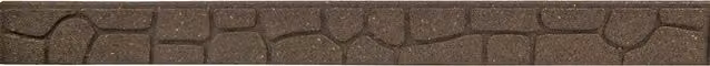 Garden Gear EZ Edging Garden Border in Brown Stone Effect Rubber