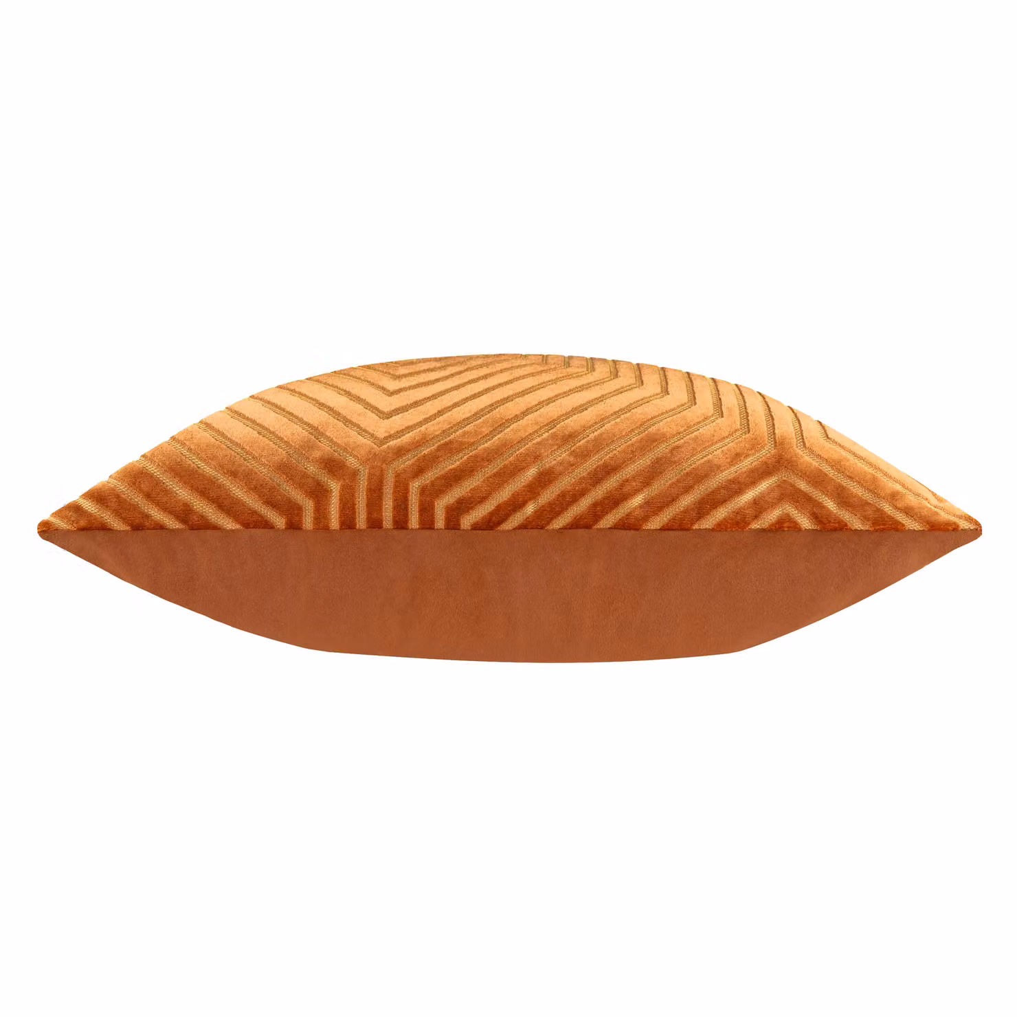 Paoletti Evoke Velvet Square Cushion in Red and Orange, W/D/H: 55 x 55 x 55 cm – 3