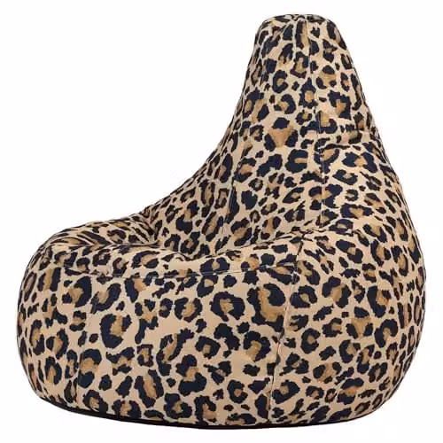 icon Dalton Leopard Print Bean Bag Recliner in Multicolour – 1