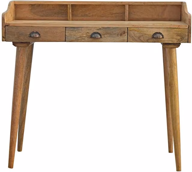 KDMK Nordic Style Scandinavian Writing Desk in Mango Wood