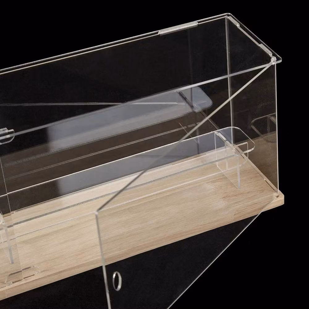 PAWNORA Acrylic Blind Box Display Case Minifigure Storage Rack, Transparent, W/D/H: 18 x 18 x 21.5 cm – 2
