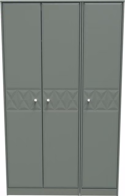 Ready Assembled 2 U Toledo 3 Door Wardrobe in Pale Green