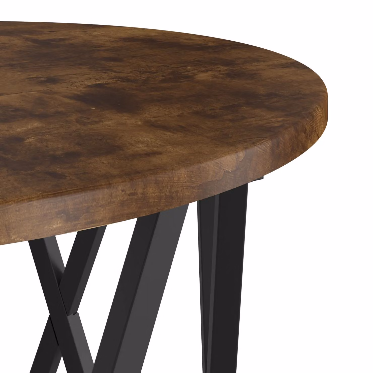 Berkfield Home Set of 2 Round Smoked Oak Nested Side Tables in Brown – 5