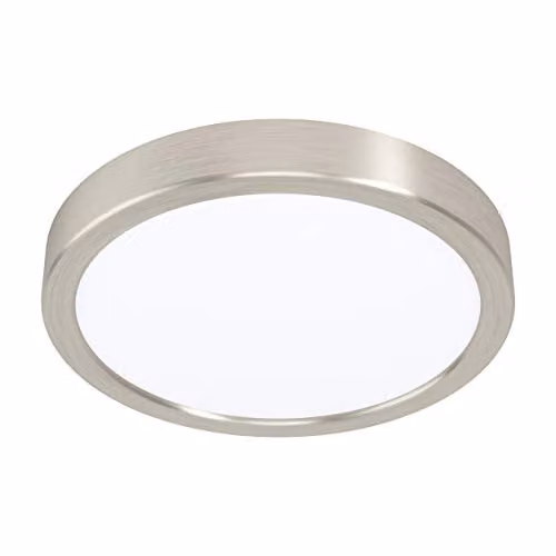 Loops Round Surface Mounted LED Wall and Ceiling Light, Silver, 210mm, 16.5W, 4000K Cool White