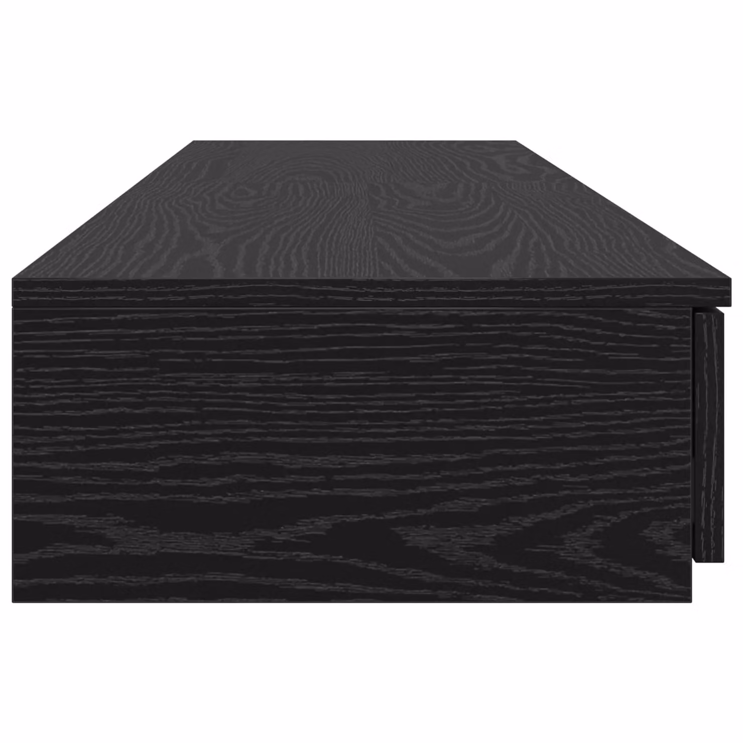 Berkfield Home Modern Black Oak Wood Bedside Table W/D/H: 150 x 36.5 x 16.5 cm – 1