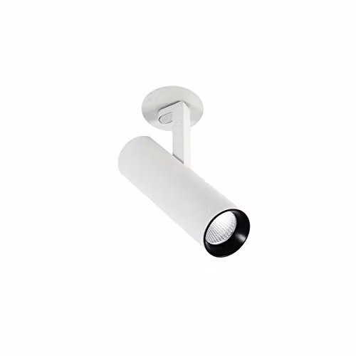Italux Bocca Modern LED Recessed Ceiling Light, White and Black, Cool White 4000K, 1590lm