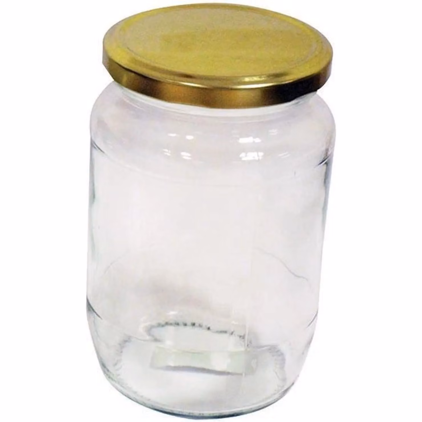 Tala Round Glass Pickling Jar with Gold Screw Top Lid, 900g