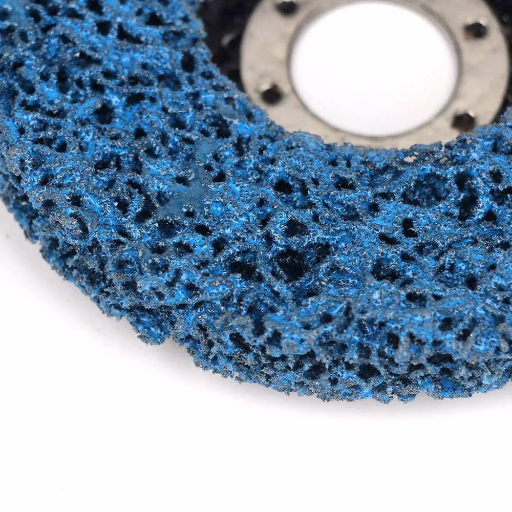 SPETLEK 2X Sabre Cut Poly Strip Wheel Discs for Paint and Rust Removal, Blue, Diameter: 520 mm – 2