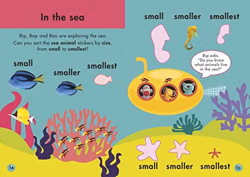 Penguin Shapes and Sizes (Skills for Starting School) Multicolour Paper Book – 2