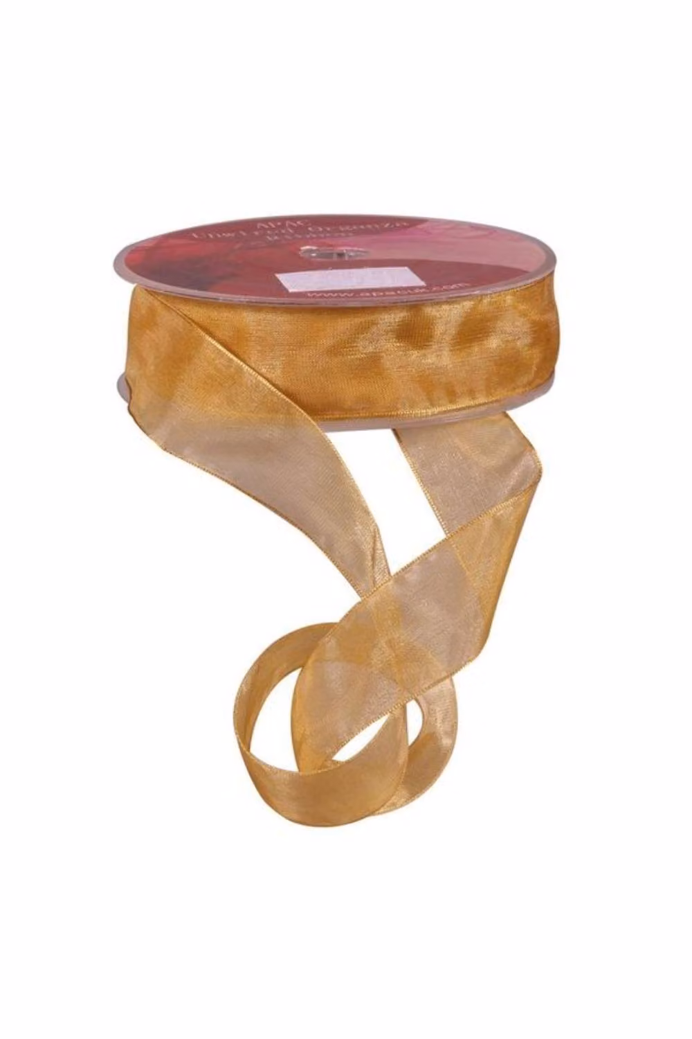 KDMD Gold Woven Edge Organza Ribbon, 25mm, 3 Pack – 2