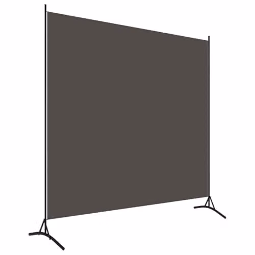 vidaXL Modern Anthracite Fabric Room Divider, W/H: 175 x 180 cm – 1