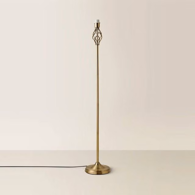 SPETLEK Antique Brass and Bronze Traditional Floor Lamp
