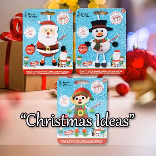 VFM e-Store Christmas Craft Set with 3 Festive Designs, Multicolour, H x W x D: 17 x 12.5 x 3 cm – 2