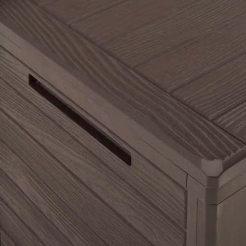 vidaXL Brown Plastic Garden Storage Box W/D/H: 78 x 44 x 55 cm – 4