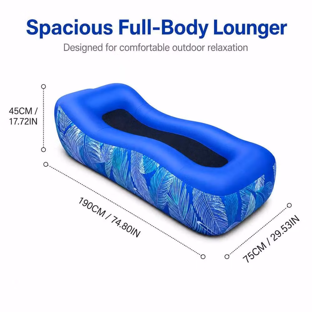 BluCore Portable Inflatable Sofa Bed Lounger in Blue – 4