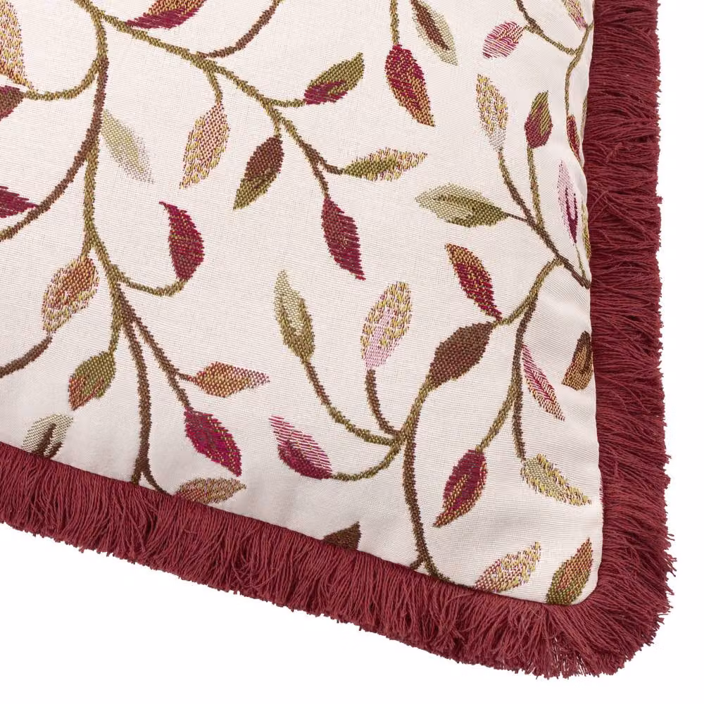 Voyage Maison Cervino Floral Jacquard Feather Filled Cushion, Pink, Purple and Blue, W/D/H: 50 x 50 x 50 cm – 4