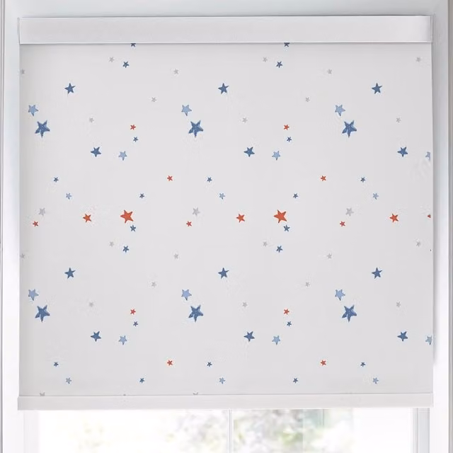 Laura Ashley Painterly Stars Translucent Made to Measure Roller Blind, Multicolour