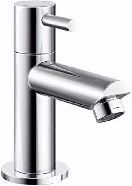 FLAVORA Modern Two-Handle Chrome Silver Bathroom Basin Faucet – 1
