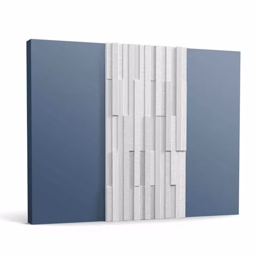 Orac Decor W216 Modern 3D Wall Panel, White Purotouch, W: 25 cm, H: 200 cm, D: 1.6 cm – 1
