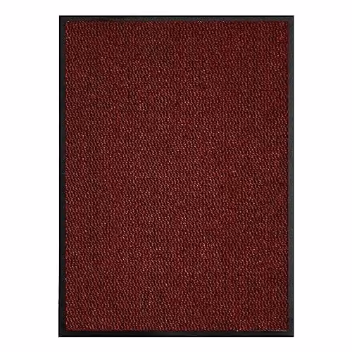 KAV Non-Slip Washable Dirt Trapper Door Mat, Red and Black, W: 60 cm, D: 90 cm – 1