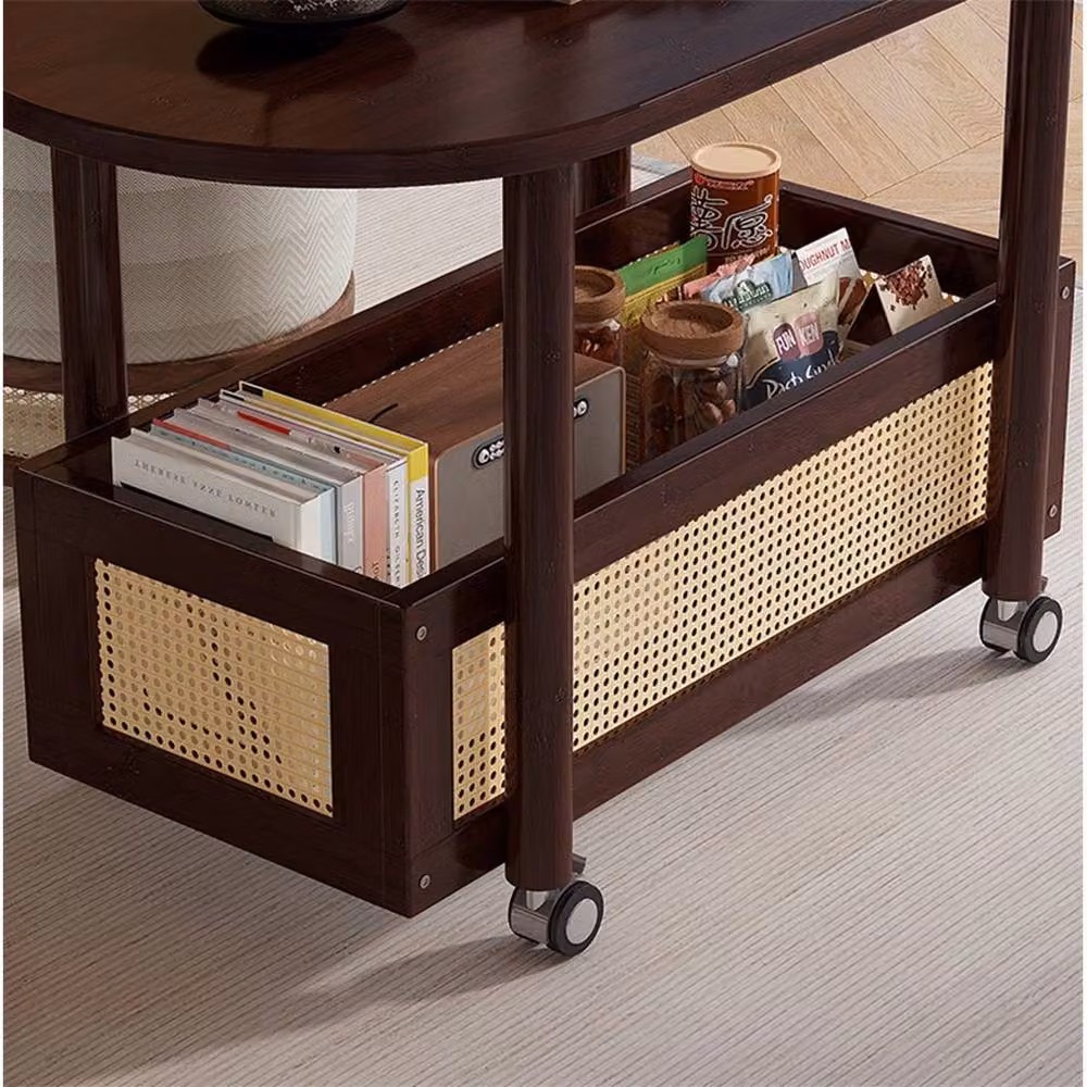 VOGREX Height Adjustable Portable Mobile Laptop Desk in Brown – 5