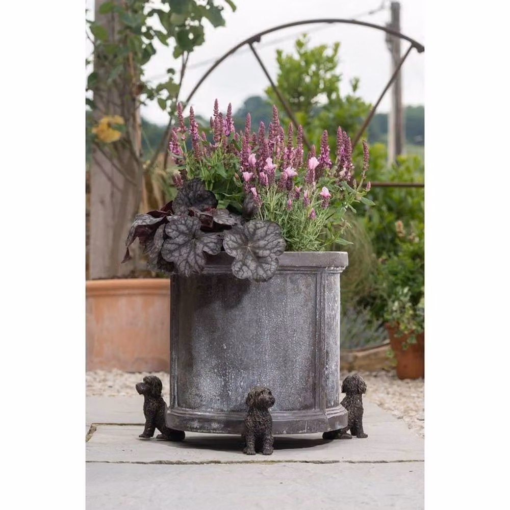 Jardinopia Cockapoo Animal Plant Pot Feet, Set of 3, Bronze, W: 8 cm, D: 5.5 cm, H: 10 cm – 7