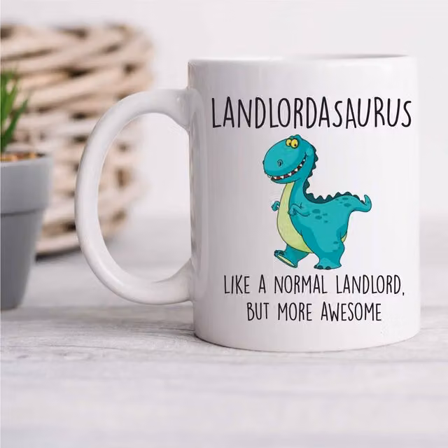 60 Second Makeover Limited God Daughterasaurus Dinosaur Mug in White