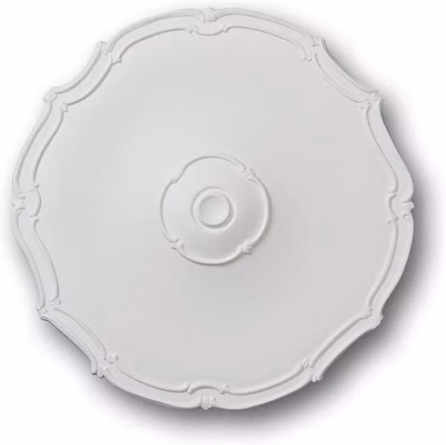 NMC White Decorative Round Classic Adhesive Ceiling Rose