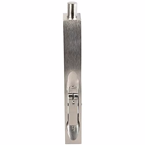 Loops Lever Action Flush Door Bolt with Flat Keep Plate in Silver – 1
