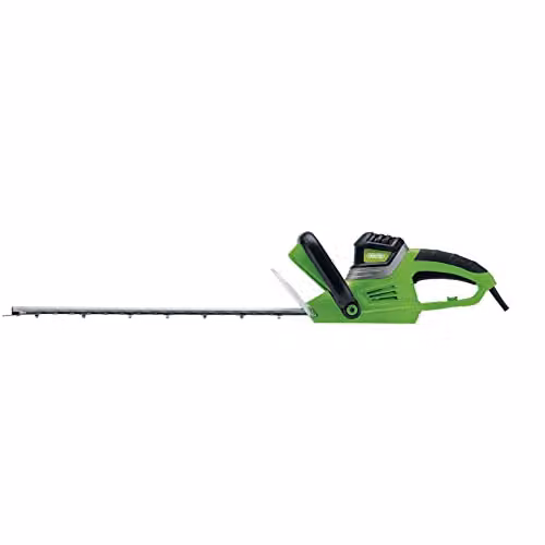 Draper 550W Electric Reciprocating Hedge Trimmer in Green, 230V Mains Powered with 510mm Cutting Length