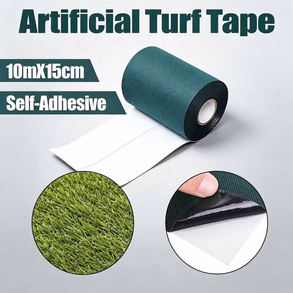 FLAVORA 10m Self Adhesive Artificial Grass in Green – 6