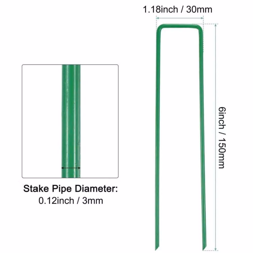 SPETLEK Heavy Duty Green Garden Pegs Made of Galvanised Steel, 100g – 2
