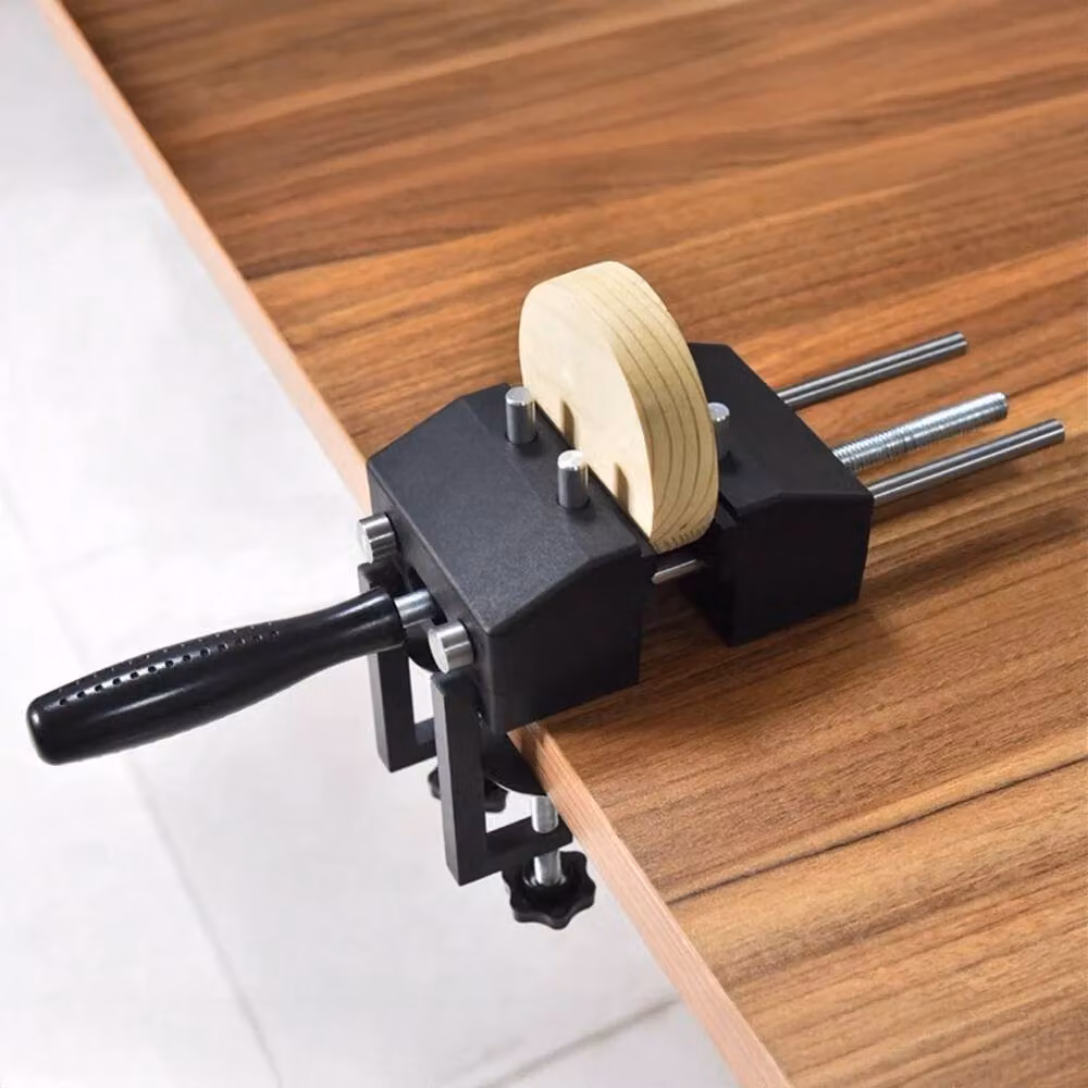 FLAVORA Adjustable Bench Vice Workshop Clamp in Black, Width: 52 cm – 4