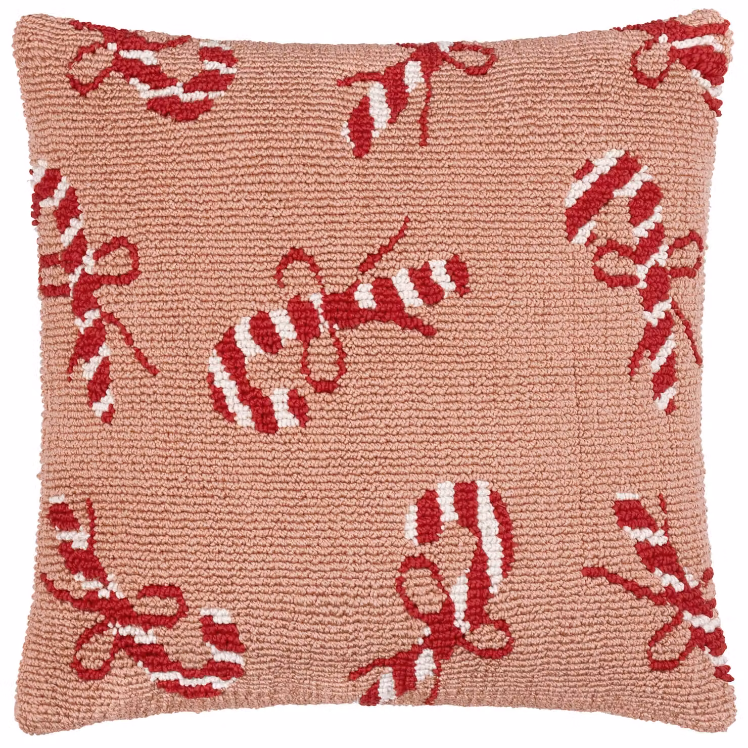 Riva Home Candy Canes Pink Polyester Filled Square Cushion W/D/H: 45 x 45 x 45 cm – 2