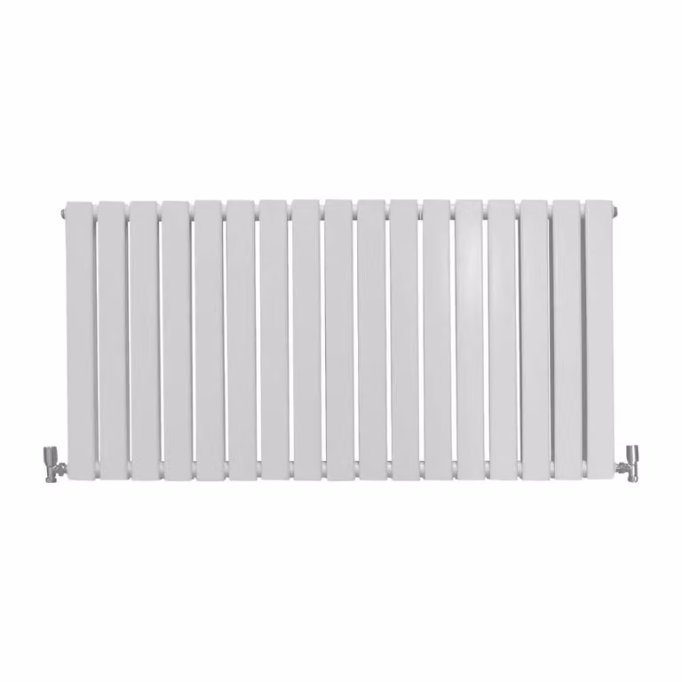 Monstershop Designer Flat Panel Steel Radiator in Gloss White, H: 60.0 cm x W: 119.0 cm