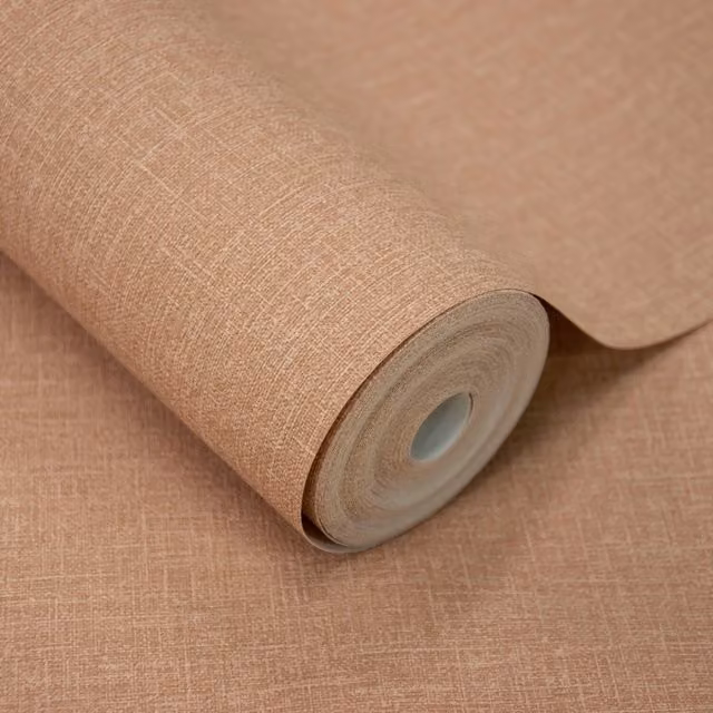 Grandeco Cirrus Abstract Orange Scrubbable Wallpaper Roll